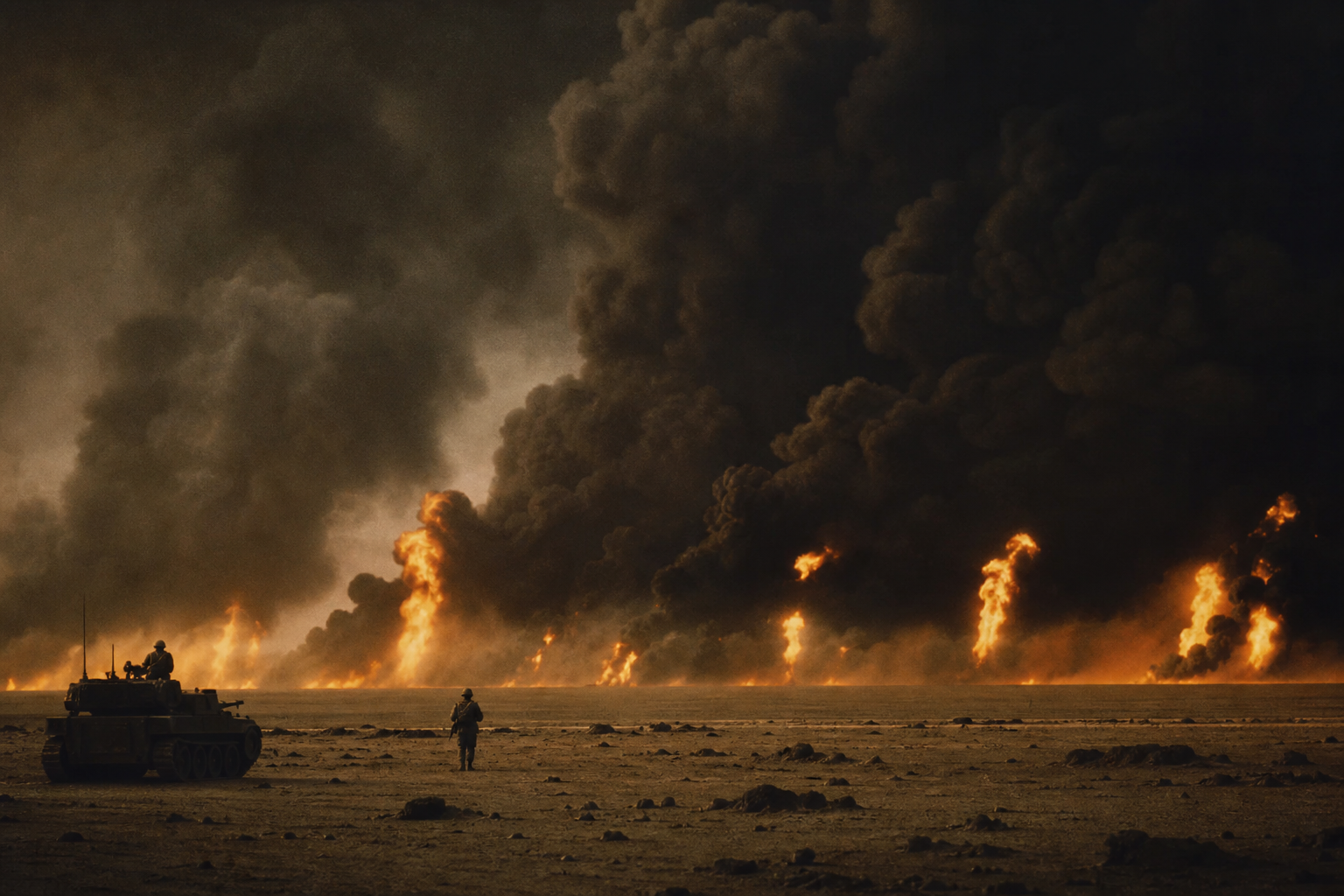Archival imagery representing Gulf War Exposures service