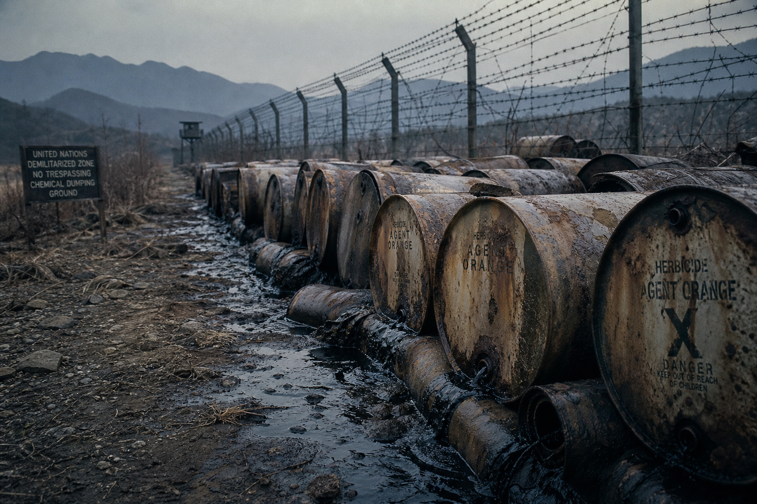 Archival imagery representing Korean War & DMZ Exposures service