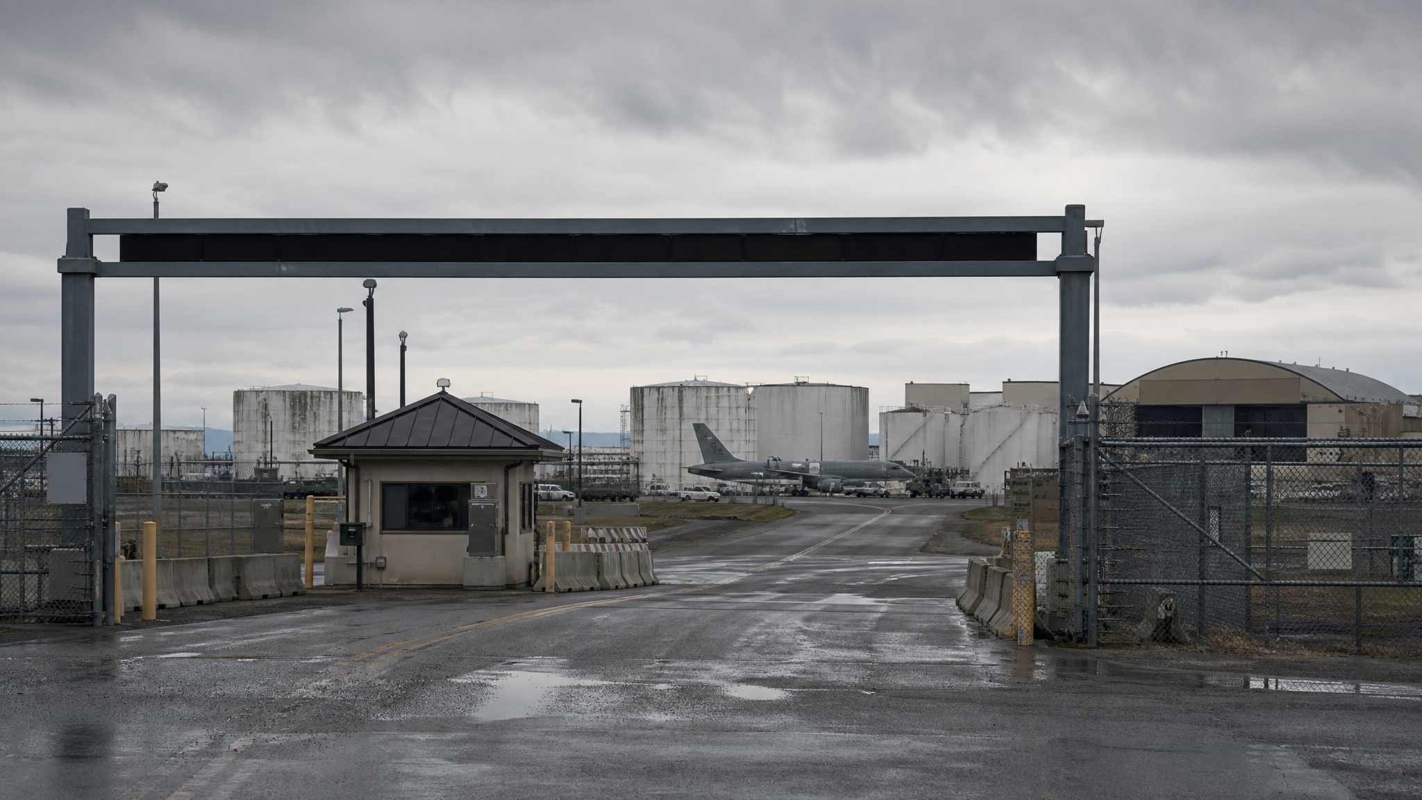 Environmental restoration work underway on a military installation