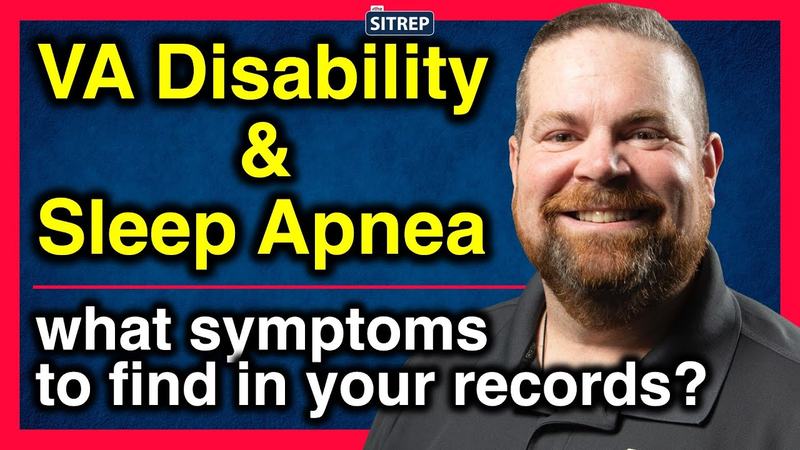 Title frame of the video “VA Disability for Sleep Apnea | What Sleep Apnea symptoms to look for in your records | theSITREP”